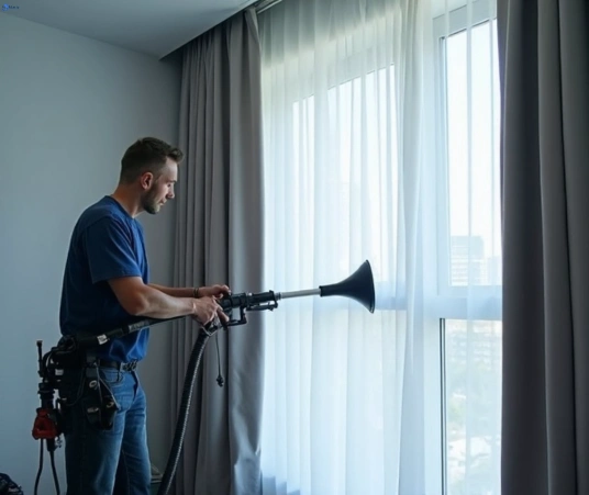 Professional commercial curtain cleaning process equipment Matty Curtain Cleaning linley-point-nsw