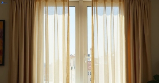Dull dusty drapes in linley-point-nsw before professional cleaning